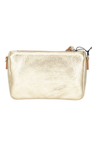 Pochette in pelle laminata colore platino. GIANNI CHIARINI | 10224-LIGHT GOLD